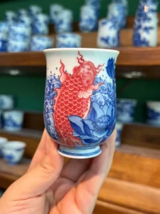 Leaping Carp Tea Cup