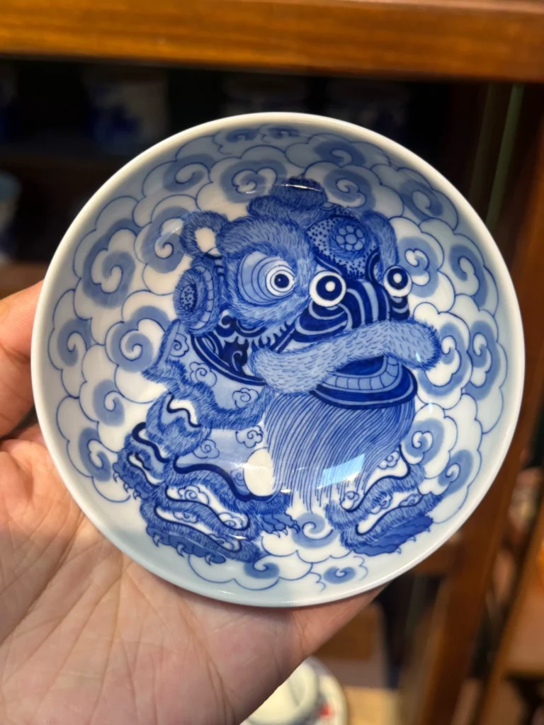 Playful Lions Tea Cup