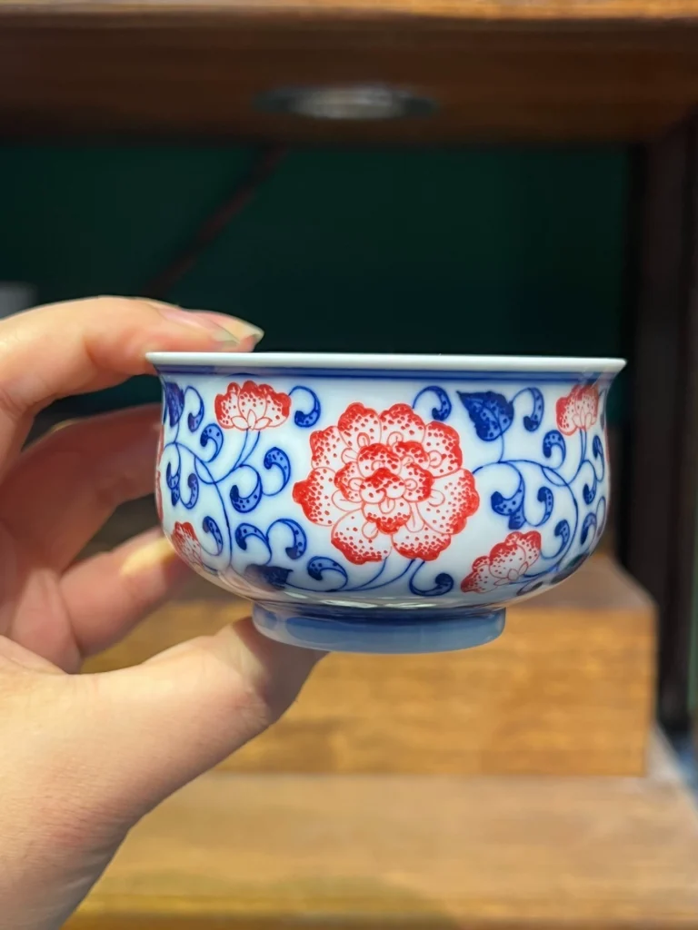 Scrolling Lotus Tea Cup
