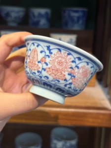 Scrolling Lotus Tea Cup — view 6