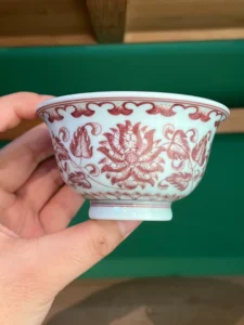 Scrolling Lotus Tea Cup — view 3