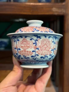 Lotus & Eight Treasures Gaiwan — view 5