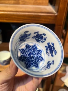 Scrolling Lotus Tea Cup — view 3