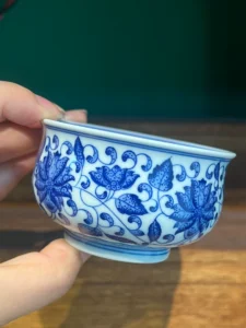 Scrolling Lotus Tea Cup — view 3