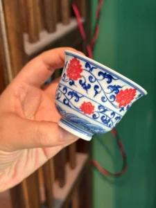 Scrolling Lotus Tea Cup — view 6