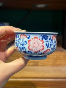 Scrolling Lotus Tea Cup — view 3