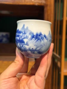 Mountain Landscape Tea Cup — view 4