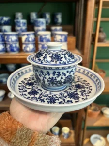 Scrolling Lotus Tea Set — view 3