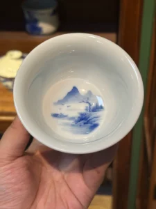 Mountain Landscape Tea Cup — view 9