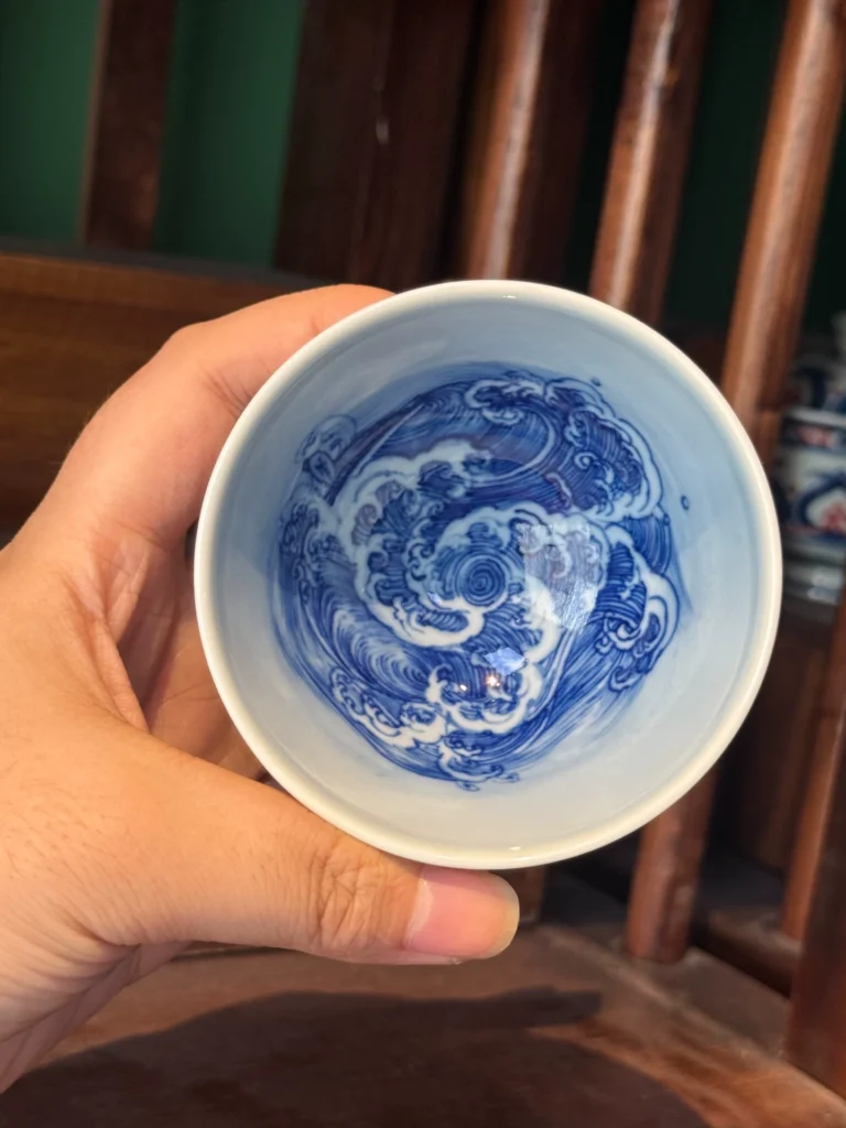 Ocean Waves Tea Cup