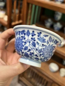 Scrolling Lotus Tea Cup — view 5