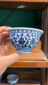 Scrolling Lotus Tea Cup