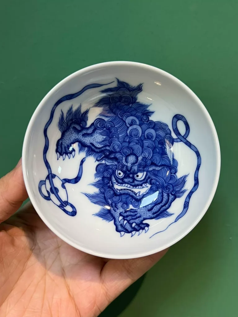 Playful Lions Tea Cup