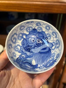 Playful Lions Tea Cup — view 3