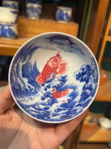 Leaping Carp Tea Cup