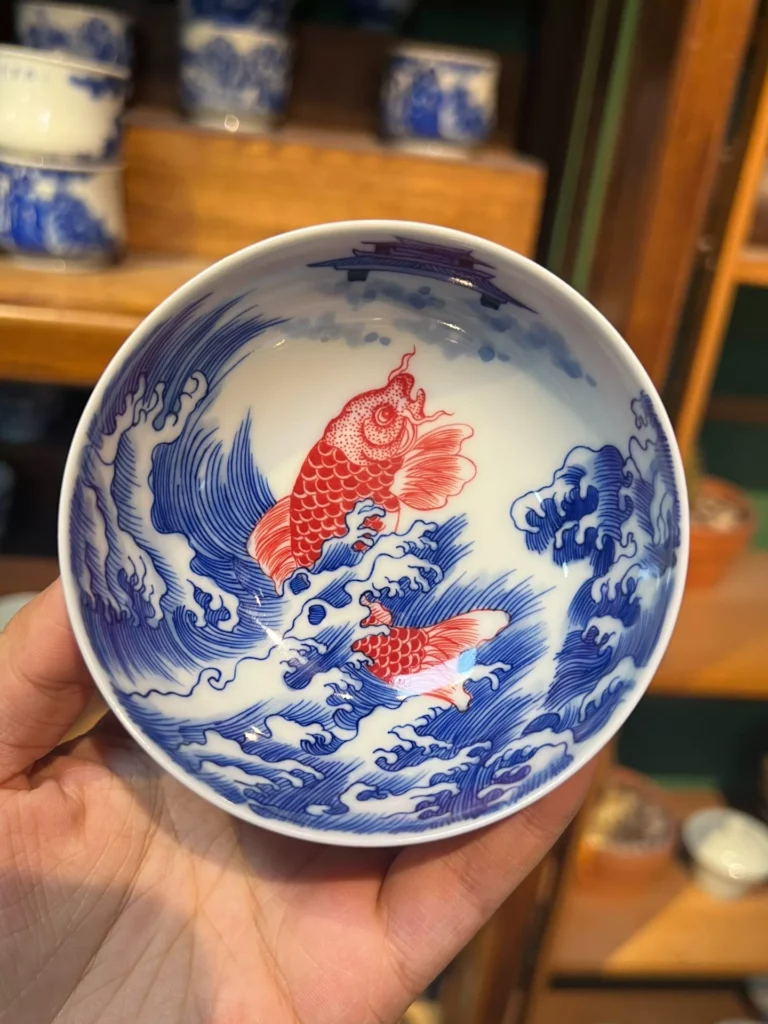 Leaping Carp Tea Cup