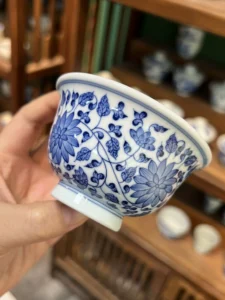 Scrolling Lotus Tea Cup — view 6