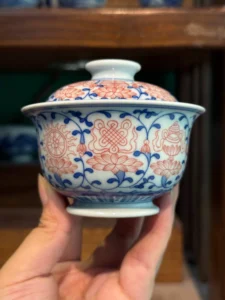 Lotus & Eight Treasures Gaiwan — view 2