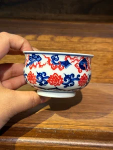 Lotus & Eight Treasures Tea Cup — view 5