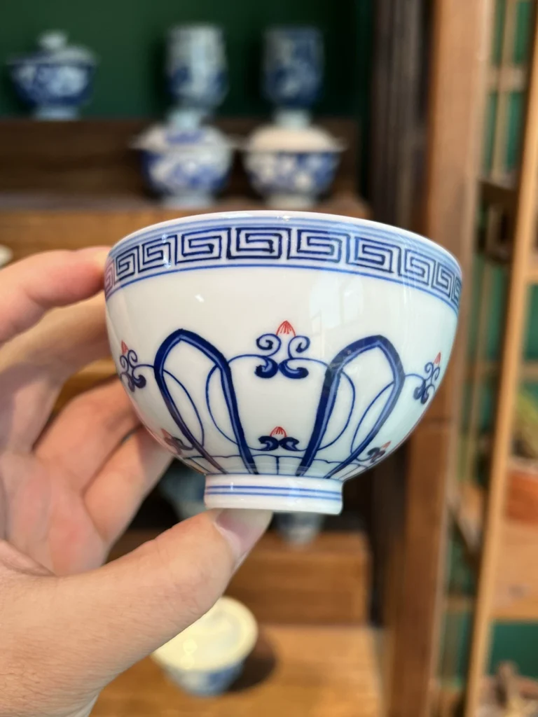Lotus Medallion Tea Cup