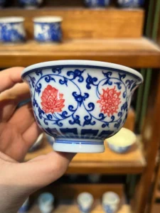 Scrolling Lotus Tea Cup — view 2