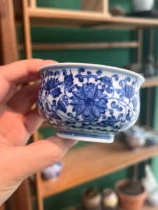 Scrolling Lotus Tea Cup — view 5