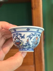 Scrolling Lotus Tea Cup — view 3