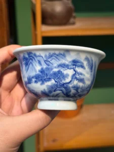 Mountain Landscape Tea Cup — view 7