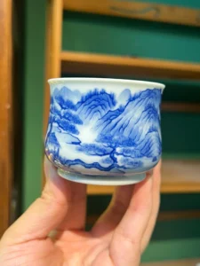 Mountain Landscape Tea Cup — view 3