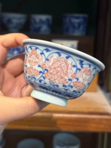 Scrolling Lotus Tea Cup — view 3