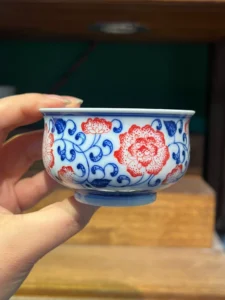 Scrolling Lotus Tea Cup — view 2