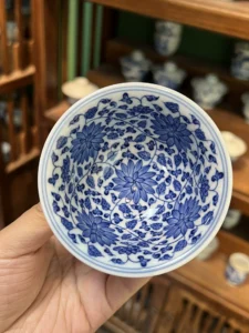 Scrolling Lotus Tea Cup — view 3