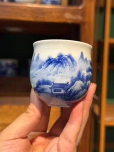 Mountain Landscape Tea Cup — view 7