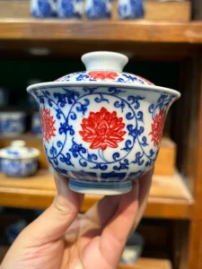 Scrolling Lotus Gaiwan — view 5