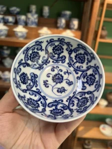 Scrolling Lotus Tea Cup — view 4