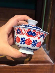Lotus & Eight Treasures Gaiwan — view 6